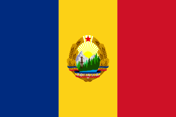 Flag Of Romania -1965-1989