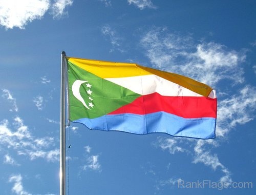 Waving Comoros Flag