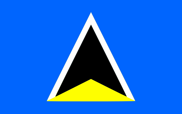 Flag Of Saint Lucia -1967